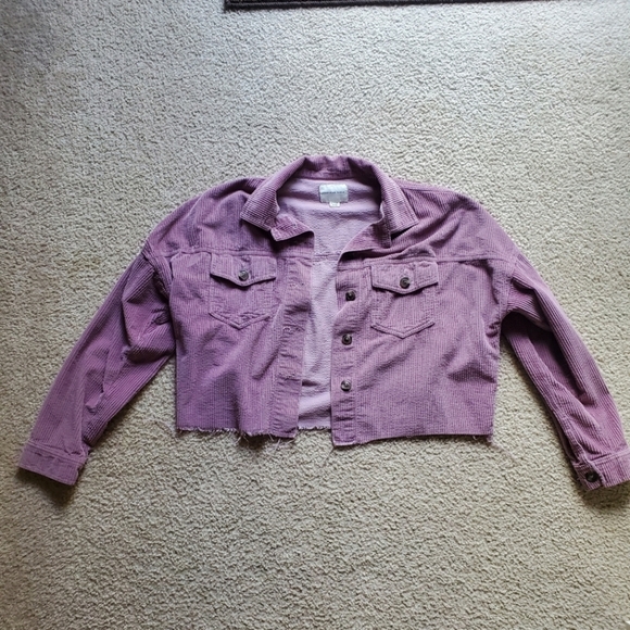 American Eagle Outfitters Jackets & Blazers - American Eagle Purple Jean Jacket